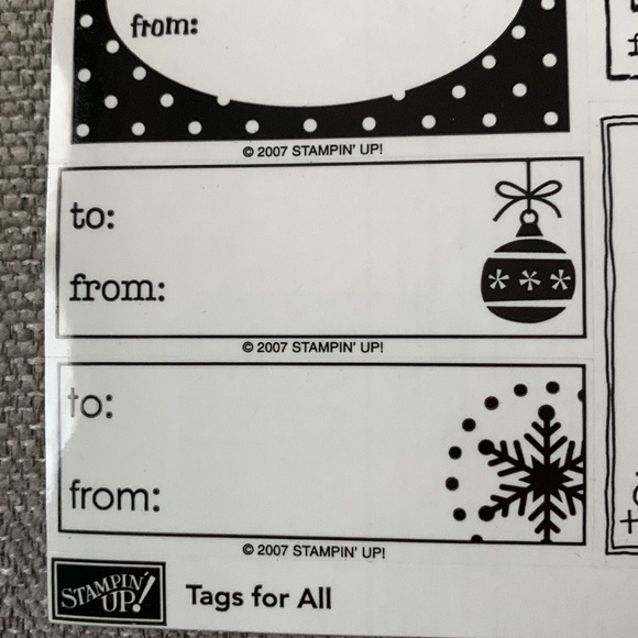 Tags for All stamp set - Picture 8 of 12